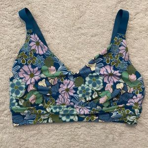 Aerie floral sports bra